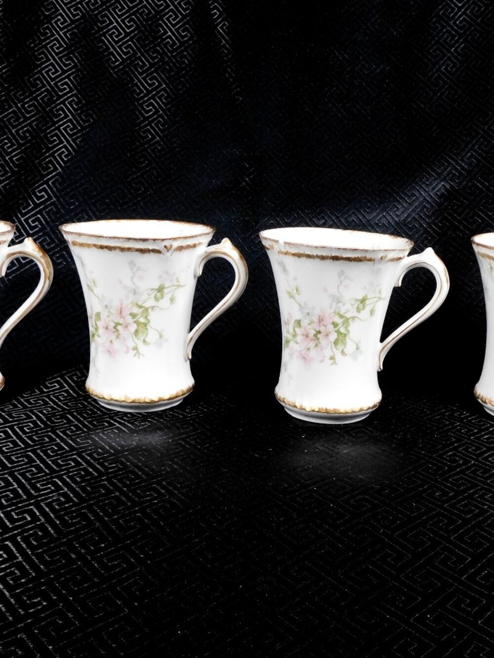 Lot of Four Limoges Gerard, Dufraisseix & Abbot Chocolate Cups # 23823